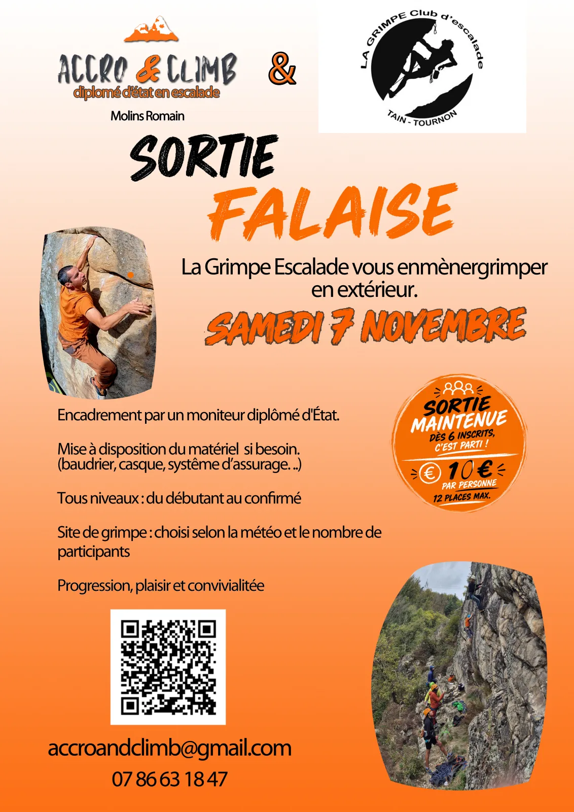 Sortie falaise